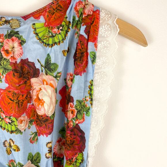 Agua Bendita Tunic Swim Cover Up In Bendito Rosal Size Medium New - Picture 14 of 16